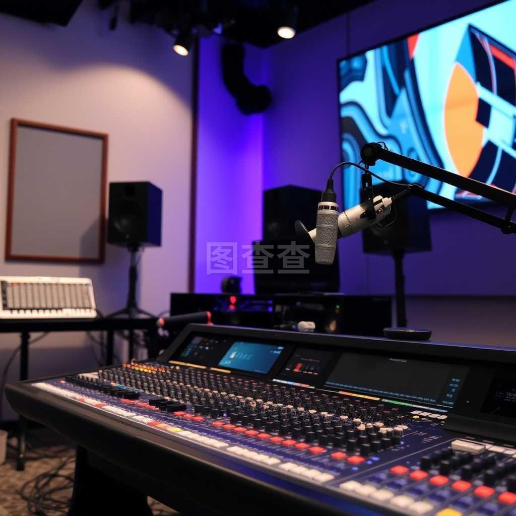 专业录音棚混音台 音乐制作的关键枢纽